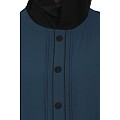 Loose Fit abaya with fashionable buttons on front panel - Teal Loose Fit abaya with fashionable buttons on front panel - Teal